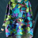 Alodia | Florale Französische Vintage-Bluse