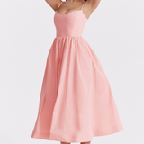 ESTELLE | Elegantes Korsett Sommer Midi Kleid