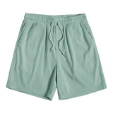 Kurzärmeliges Corduroy Hemd mit Knöpfen & Shorts