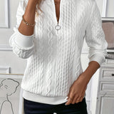 Sommerfeld | Eleganter Strickpullover mit Reißverschluss