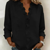 Beatrice | Edle V-Ausschnitt Bluse