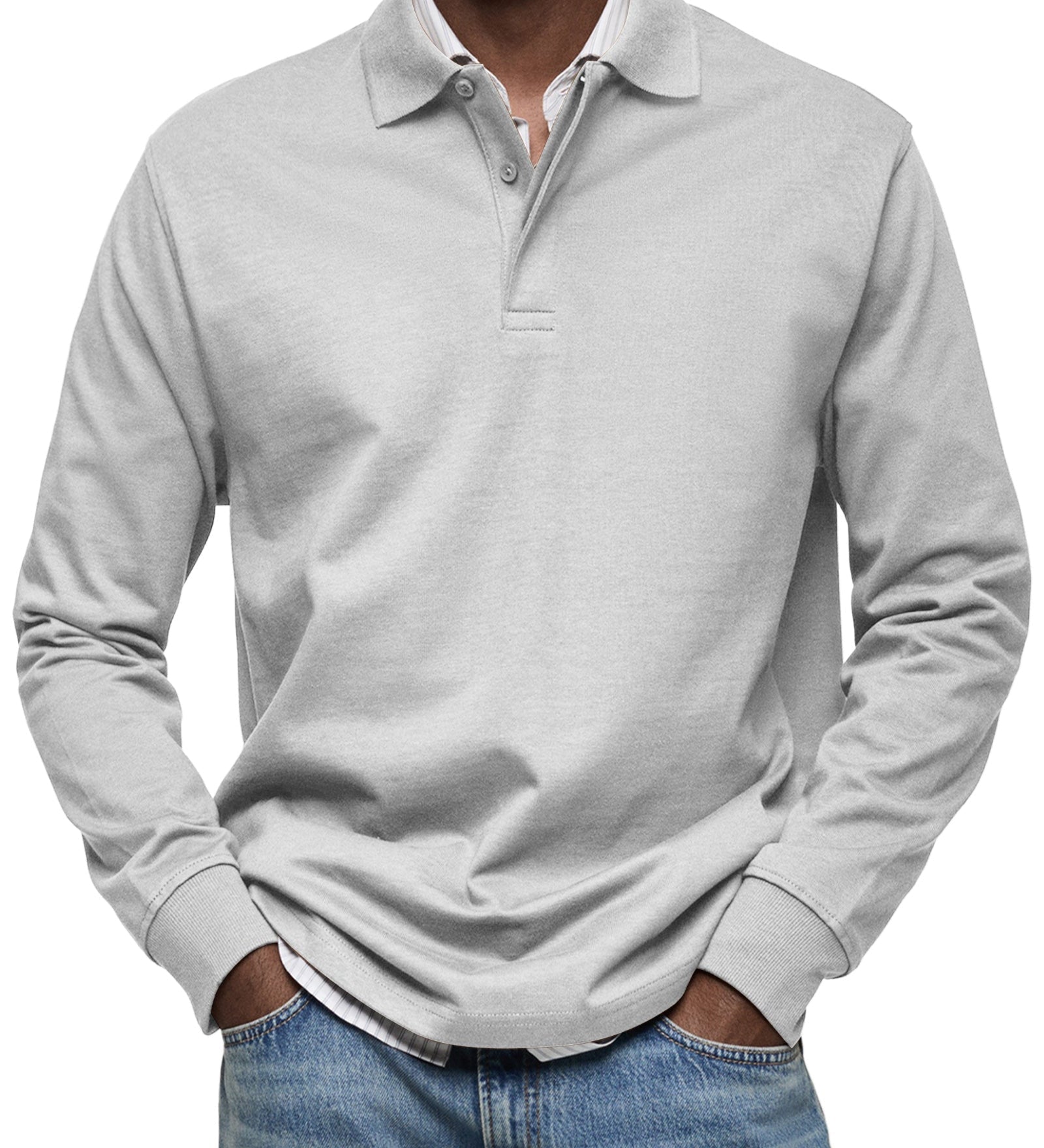 Sommerfeld | Langarm-Poloshirt für Herren (1 kaufen – 1 GRATIS dazu)