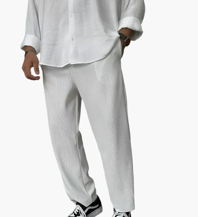 Sommerfeld™ | Herren Relax Fit Plissee Hose – Eleganter und Bequemer Alltags- und Business-Look