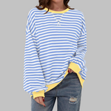 Sommerfeld | Gestreiftes Langarm-Sweatshirt mit Rundhalsausschnitt