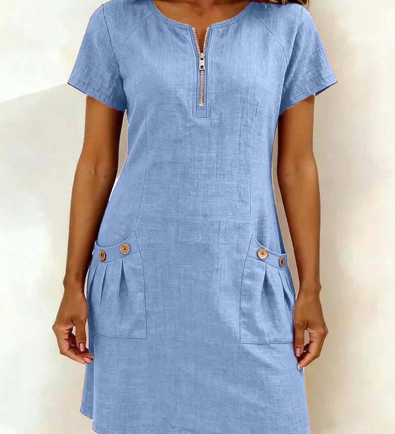Sommerfeld | Damen-Etui-Kleid, kurzärmelig