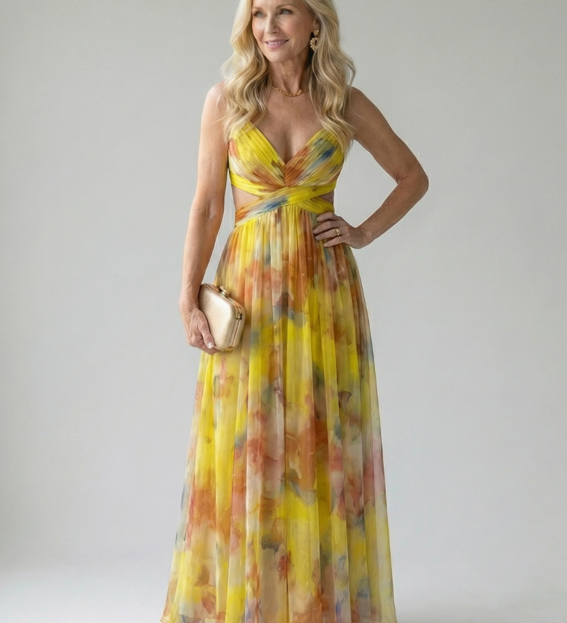 Charlotte | Weiches Wickel-Maxikleid