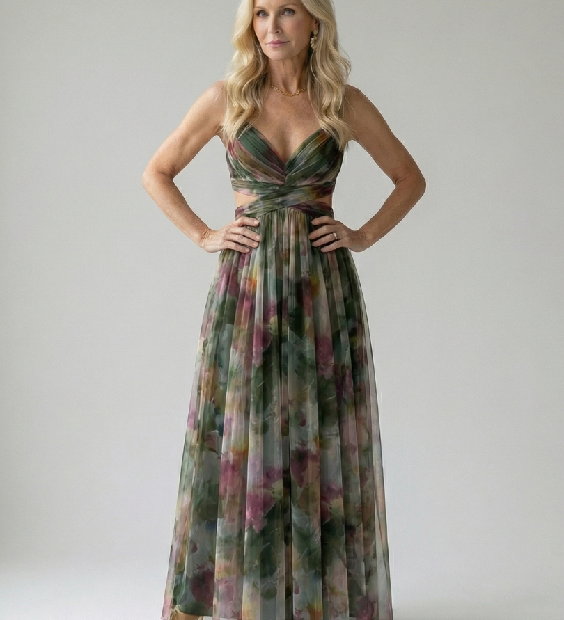 Charlotte | Weiches Wickel-Maxikleid