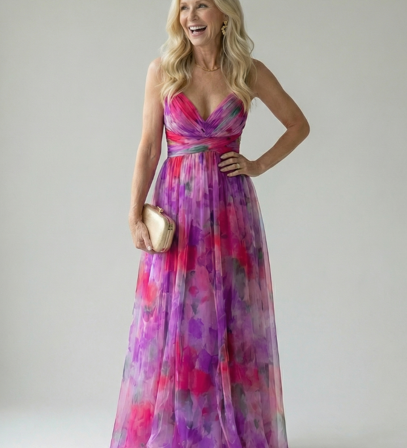 Charlotte | Weiches Wickel-Maxikleid