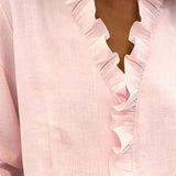 Beatrice | Edle V-Ausschnitt Bluse