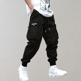 Sommerfeld™ | Herren Cargo Jogginghose – Lila Streetwear-Hose mit Reißverschlusstaschen & Bündchen