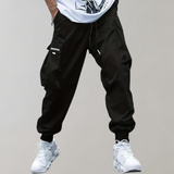 Sommerfeld™ | Herren Cargo Jogginghose – Lila Streetwear-Hose mit Reißverschlusstaschen & Bündchen