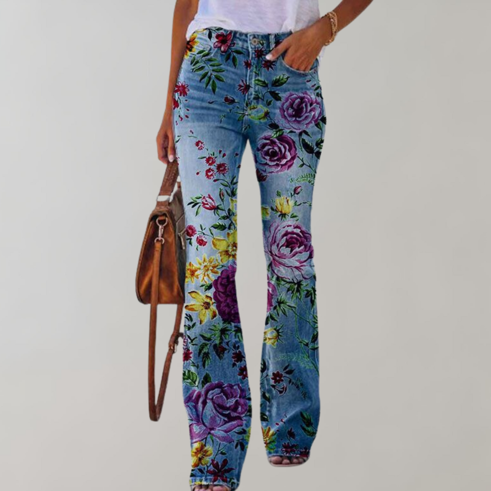Sommerfeld | Jeans mit hoher Taille und Schlag