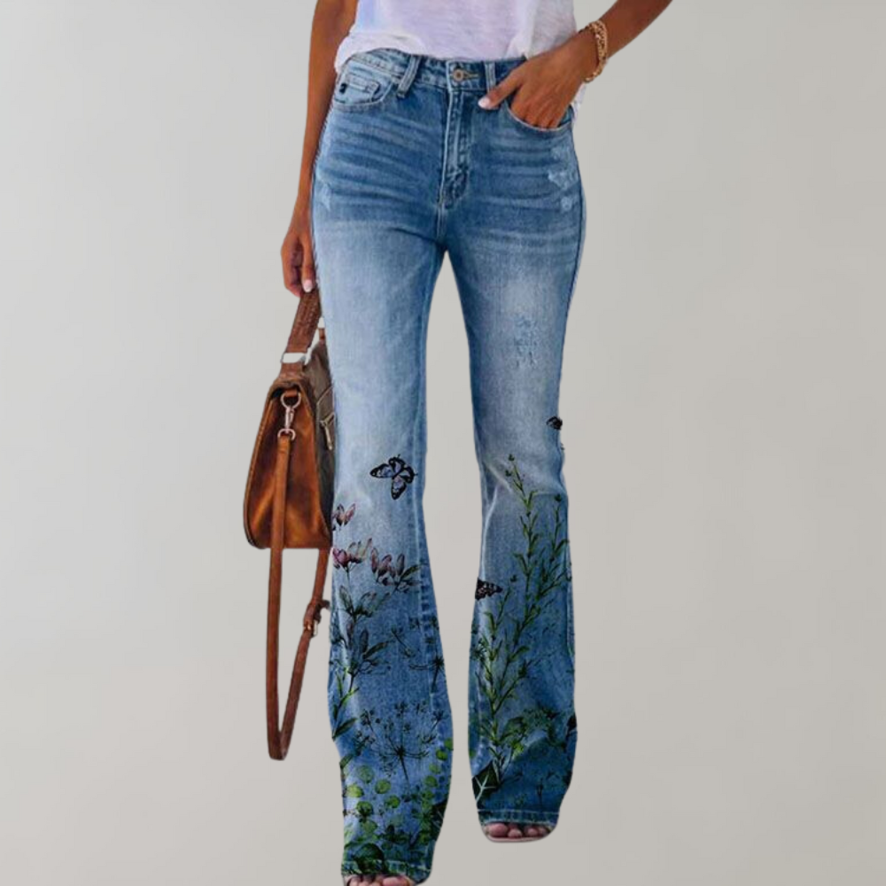 Sommerfeld | Jeans mit hoher Taille und Schlag
