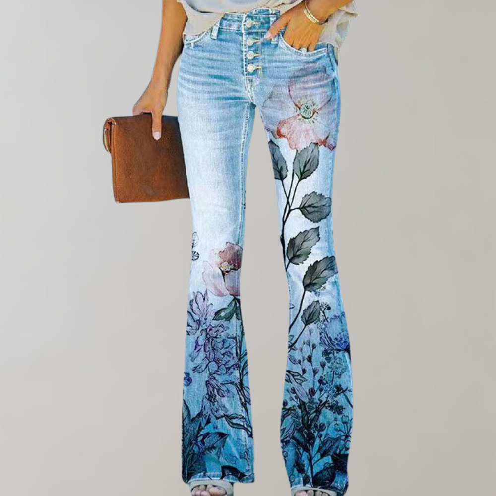 Sommerfeld | Jeans mit hoher Taille und Schlag
