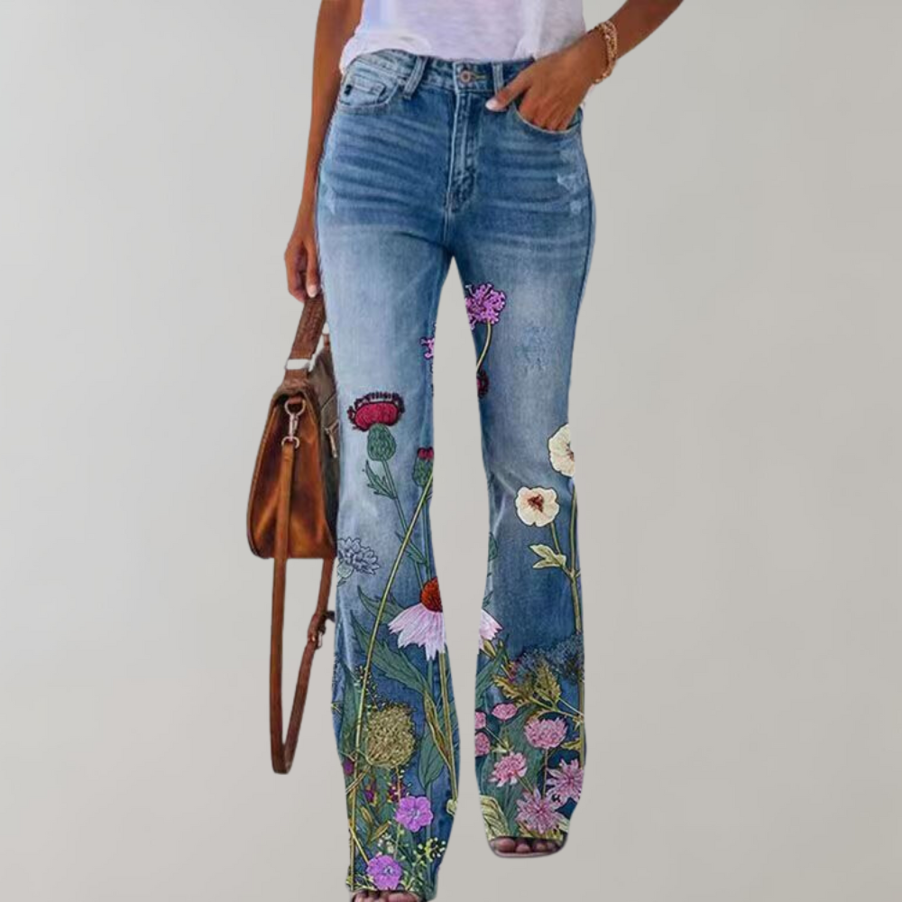 Sommerfeld | Jeans mit hoher Taille und Schlag