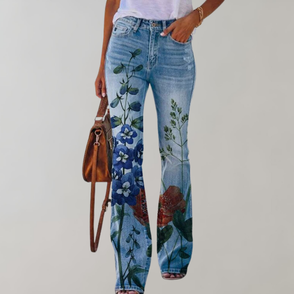 Sommerfeld | Jeans mit hoher Taille und Schlag