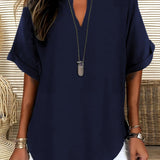 Sommerfeld | Locker sitzende Bluse mit V-Ausschnitt (2 Kaufen, 1 GRATIS dazu)