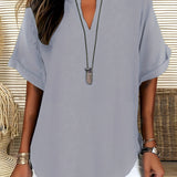 Sommerfeld | Locker sitzende Bluse mit V-Ausschnitt (2 Kaufen, 1 GRATIS dazu)