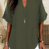 Sommerfeld | Locker sitzende Bluse mit V-Ausschnitt (2 Kaufen, 1 GRATIS dazu)