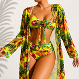 Sommerfeld | 3-teiliges Bikini-Set mit Kimono