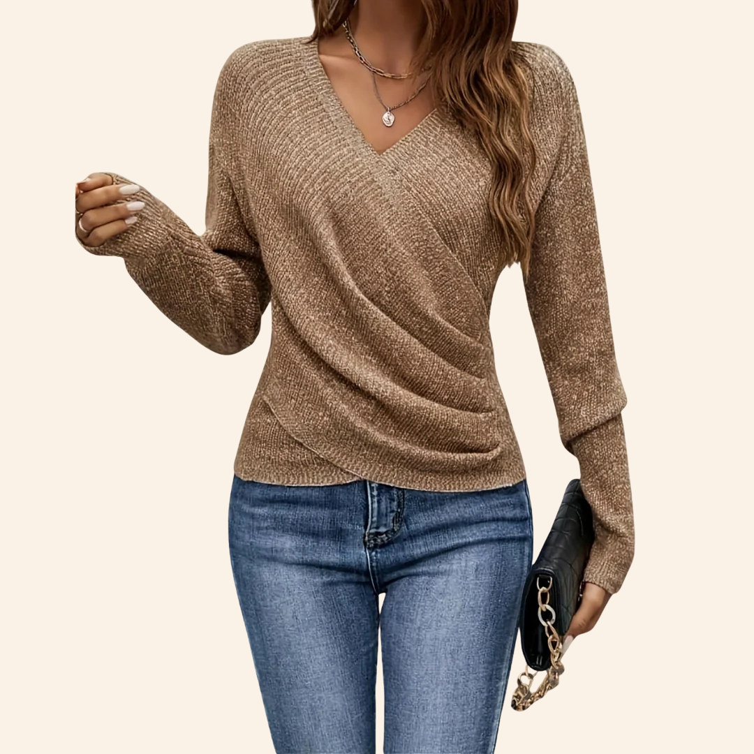 Sofia | Elegantes Wickel-Top mit V-Ausschnitt