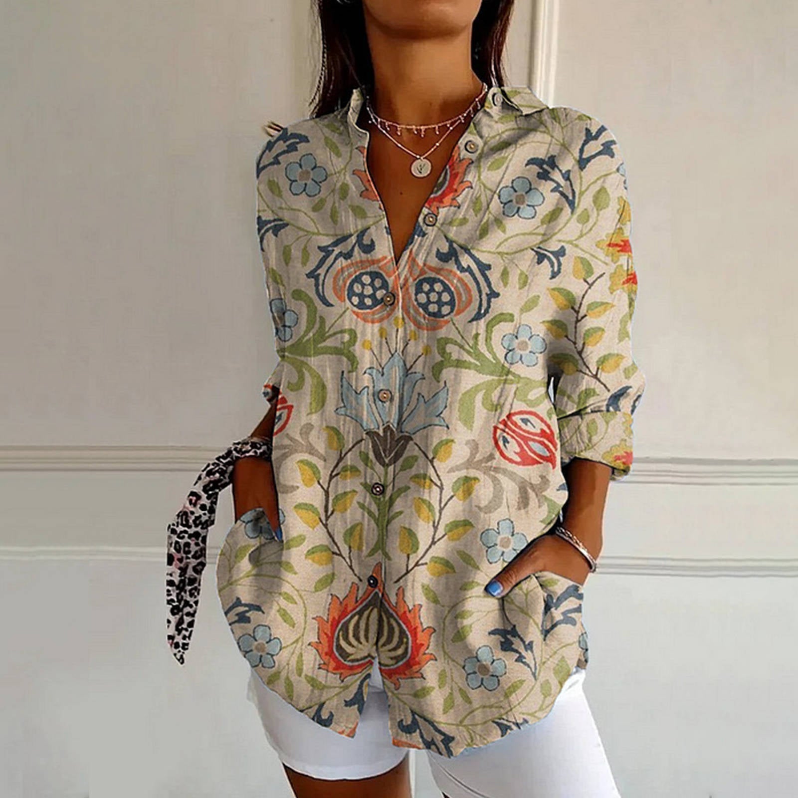 Mayla | Vintage Blumenbluse