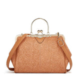 Vintage Kuss-Schloss Handtasche