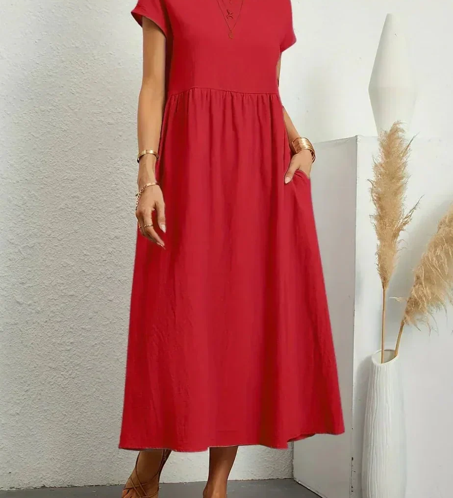 Anna™ – Entspanntes & Stylishes Midikleid