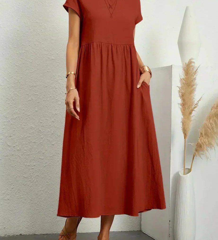 Anna™ – Entspanntes & Stylishes Midikleid
