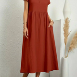 Anna™ – Entspanntes & Stylishes Midikleid