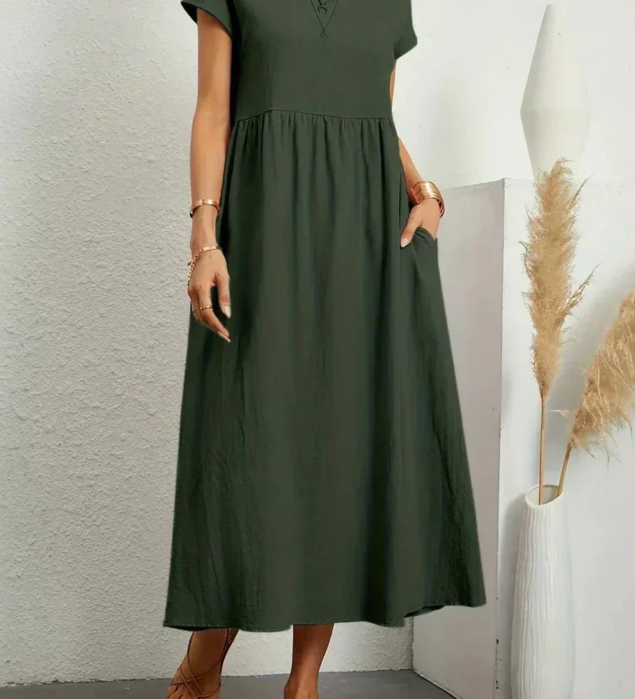 Anna™ – Entspanntes & Stylishes Midikleid