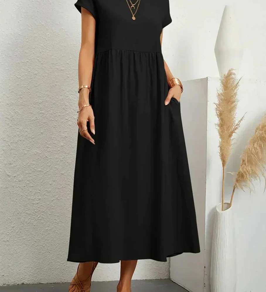 Anna™ – Entspanntes & Stylishes Midikleid