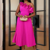 Adi™ - Couture Asymmetrisches Ein-Schulter-Abendkleid