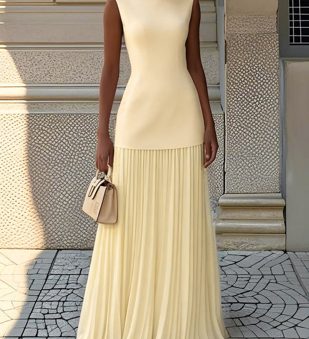 Sommerfeld | Plissiertes Maxikleid