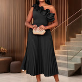 Adi™ - Couture Asymmetrisches Ein-Schulter-Abendkleid