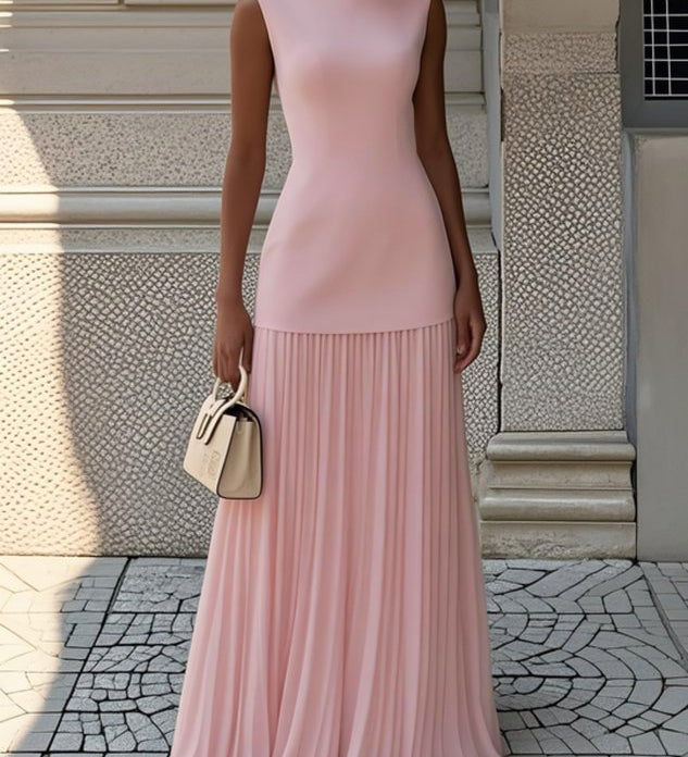 Sommerfeld | Plissiertes Maxikleid
