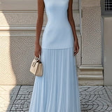Sommerfeld | Plissiertes Maxikleid