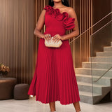 Adi™ - Couture Asymmetrisches Ein-Schulter-Abendkleid