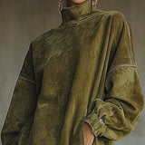 Janine™ - Langärmeliges Minikleid mit Fransen