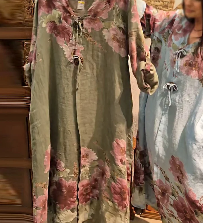 Sierla™ – Lang Kleid mit Blumen