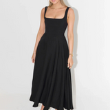 JULIA | Elegantes Midikleid mit eckigem Ausschnitt