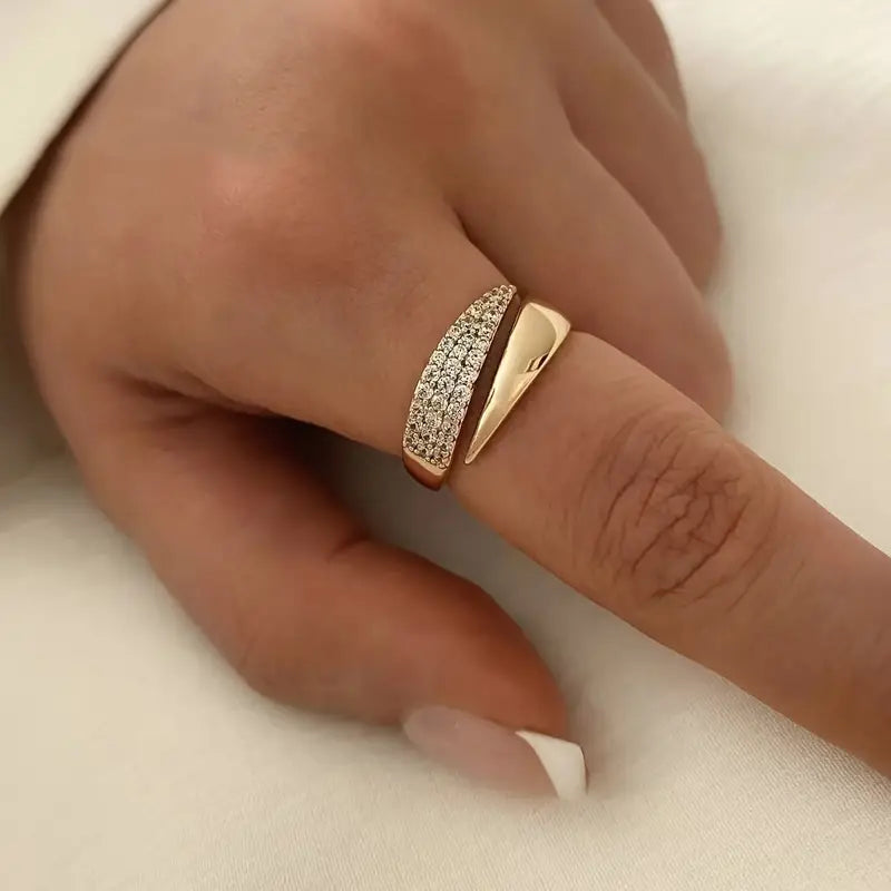 Sommerfeld | Eleganter Goldring mit funkelnden Steinen (1 kaufen, 1 gratis dazu)