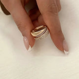 Sommerfeld | Eleganter Goldring mit funkelnden Steinen (1 kaufen, 1 gratis dazu)