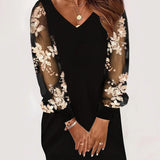 Alory™ - Elegantes Spitzenkleid mit V-Ausschnitt
