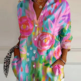 Ashtrid | Bunte Musterbluse