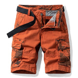 Latzhose Casual Jungen Tarnmuster Taschen-Nähte Herren-Shorts