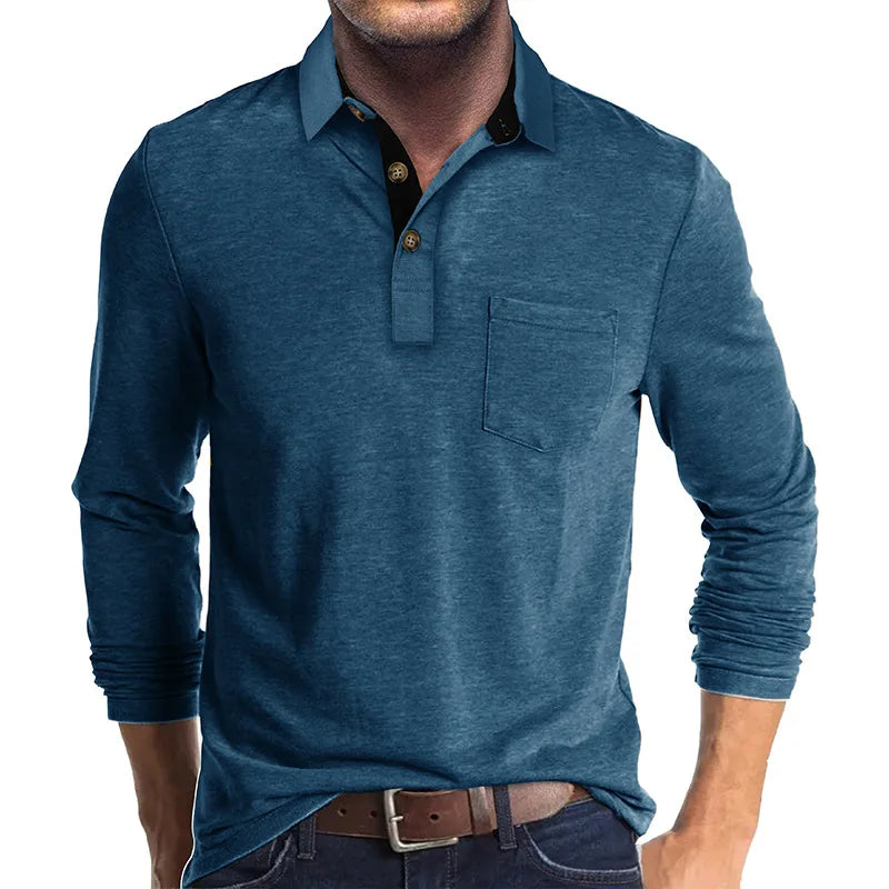 Sommerfeld | Herren Langarmshirt in Unifarbe