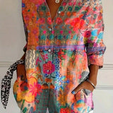 Ashtrid | Bunte Musterbluse