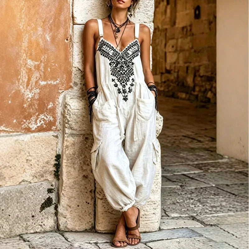 Sommerfeld | Boho-Jumpsuit mit Stickerei