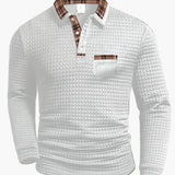 Sommerfeld | Langarm-Poloshirt mit Steppmuster